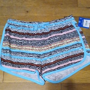 Arizona Jean Company Blue and Pink Striped Shorts